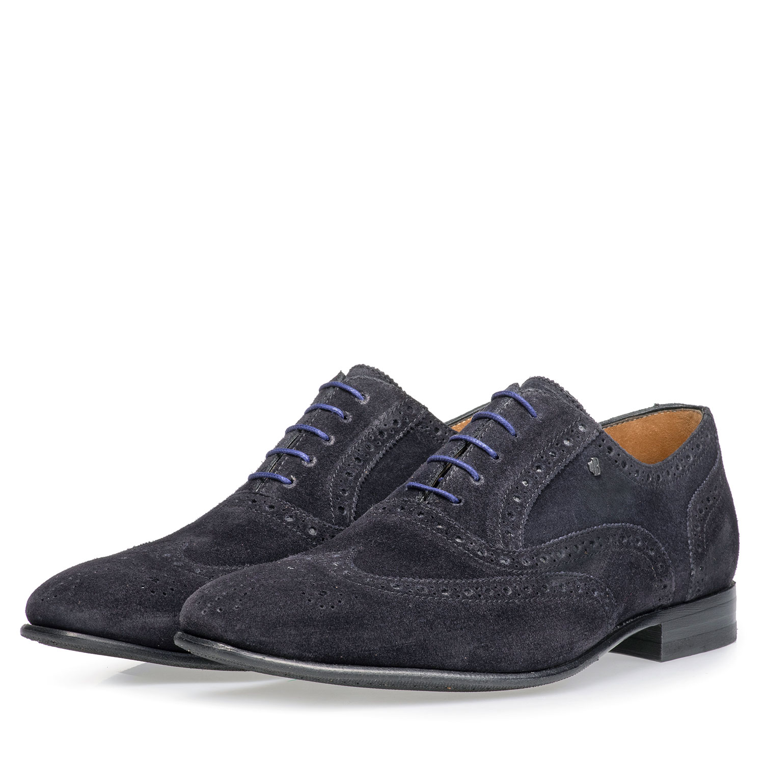 19295/02 - Dunkelblauer Wildleder-Brogue 19295/02 - Dunkelblauer Wildleder-Brogue