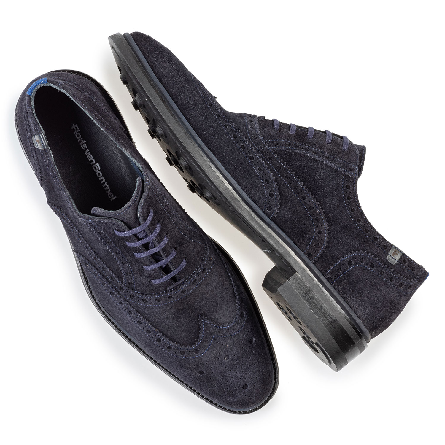 19172/01 - Brogue Wildleder dunkelblau 19172/01 - Brogue Wildleder dunkelblau