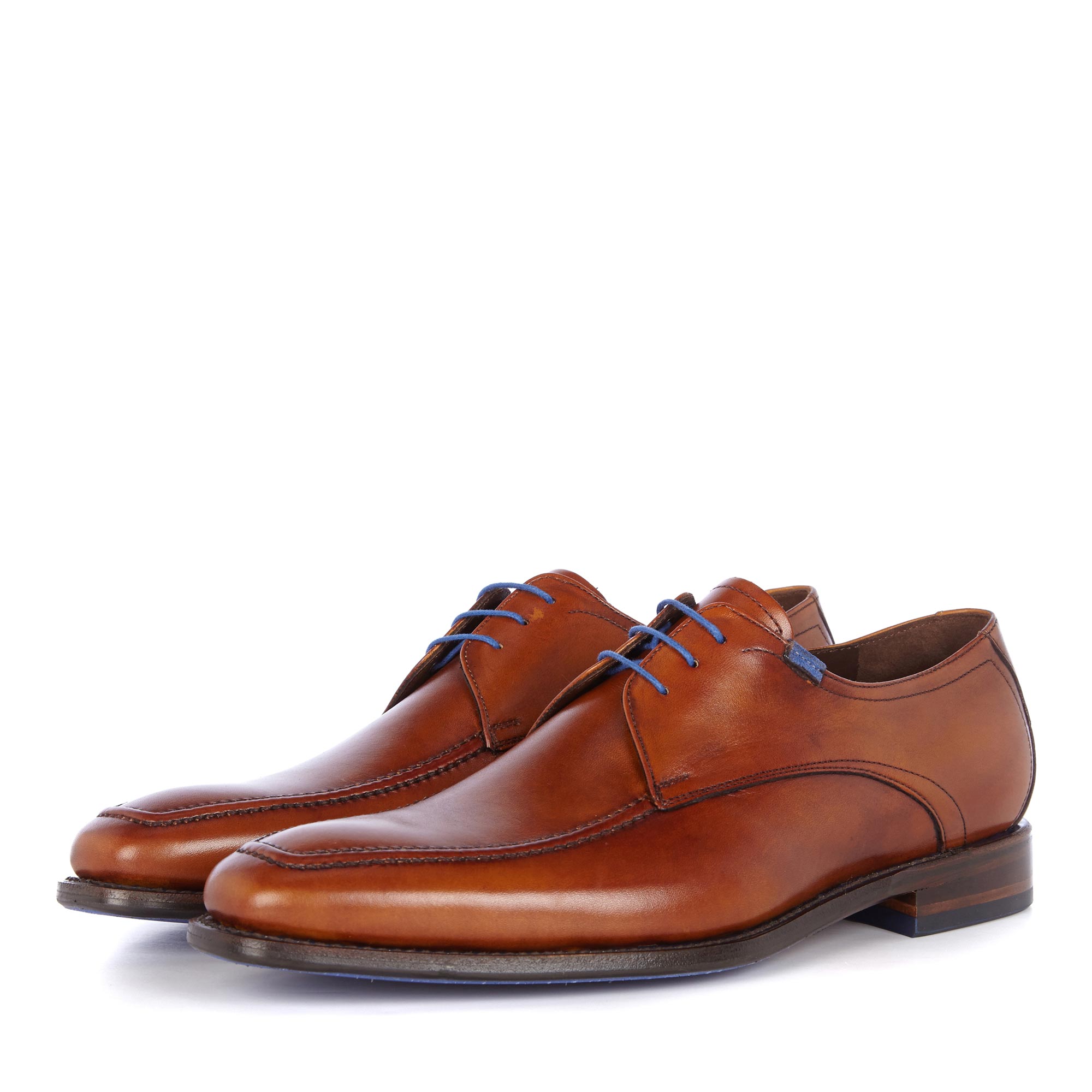13370/00 - Cognacfarbener Leder Schnürschuh 13370/00 - Cognacfarbener Leder Schnürschuh