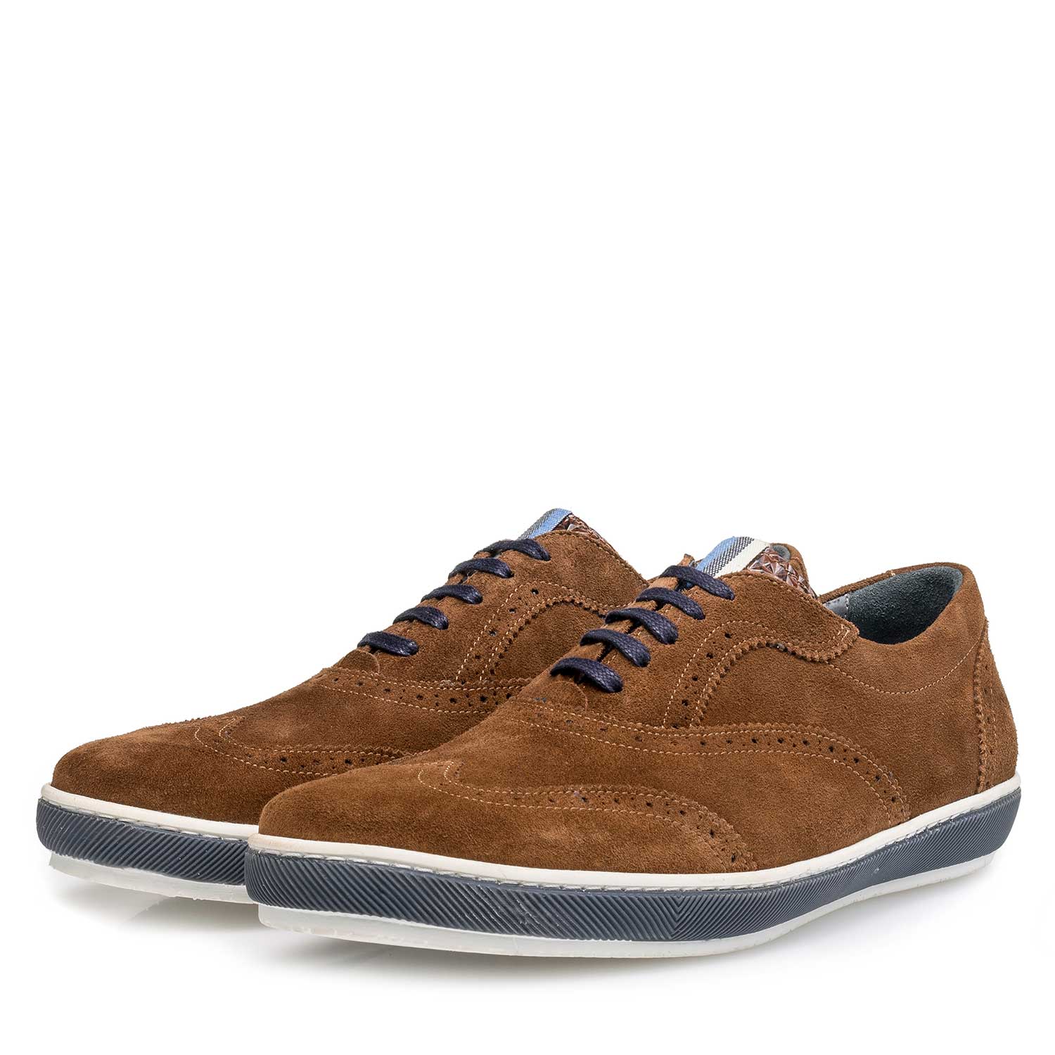19036/44 - Brauner Wildleder Brogue-Schnürschuh 19036/44 - Brauner Wildleder Brogue-Schnürschuh