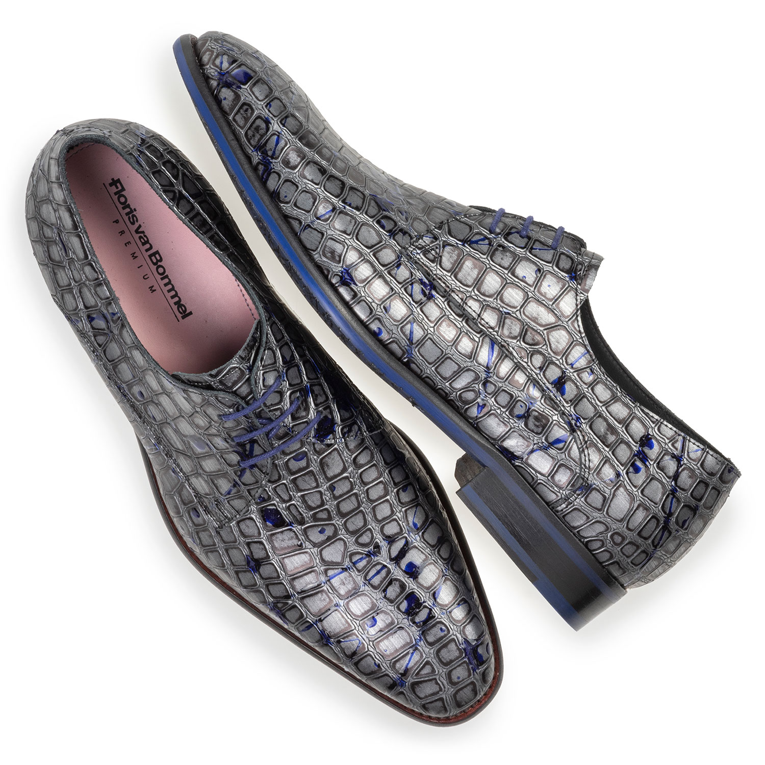 18268/03 - Schnürschuh metallic grau 18268/03 - Schnürschuh metallic grau