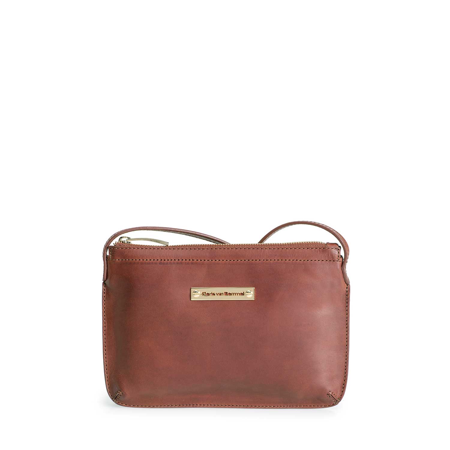89010/01 - Brown leather cross body bag 89010/01 - Brown leather cross body bag