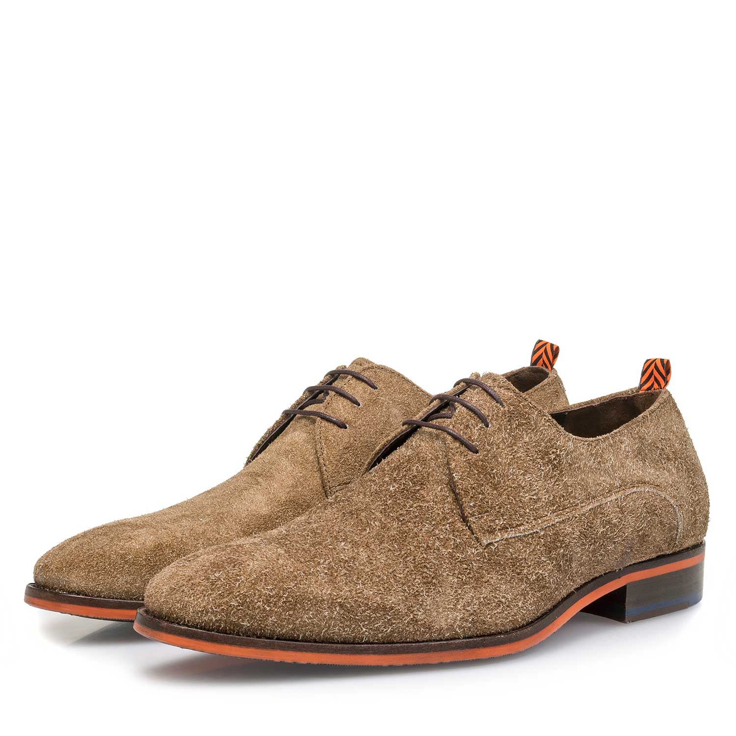 18092/03 - Brauner Rauwildleder-Schnürschuh 18092/03 - Brauner Rauwildleder-Schnürschuh