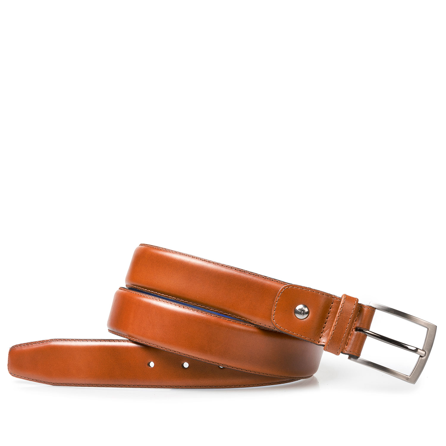 75046/02 - Floris van Bommel cognac leather men's belt 75046/02 - Floris van Bommel cognac leather men's belt