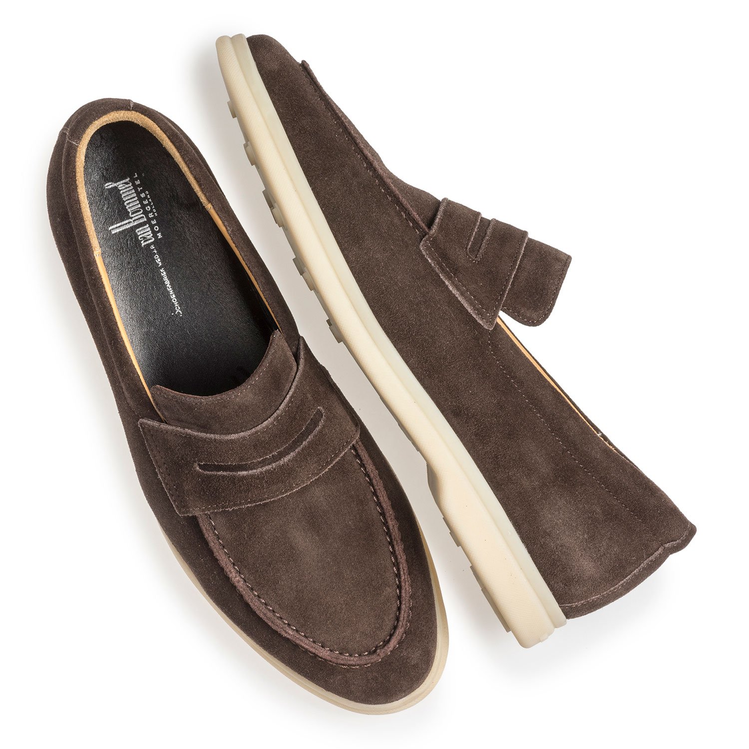 11205/00 - Dunkelbrauner Wildleder-Loafer 11205/00 - Dunkelbrauner Wildleder-Loafer