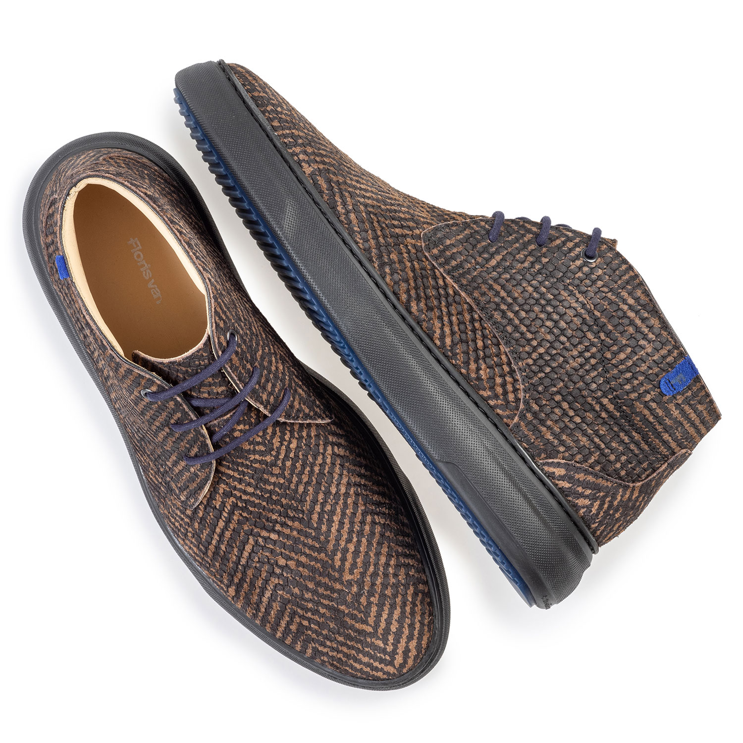 20400/19 - Stiefel Zick-Zack-Print braun 20400/19 - Stiefel Zick-Zack-Print braun
