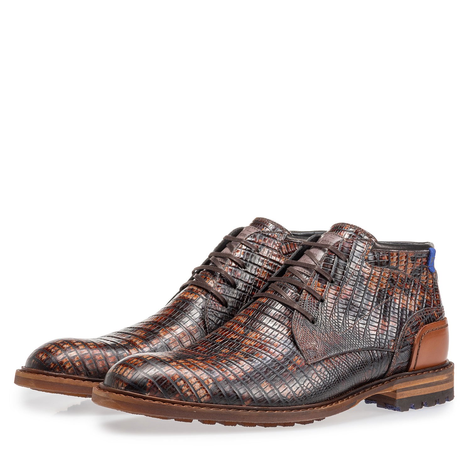 20102/15 - Crepi boot lizard print cognac 20102/15 - Crepi boot lizard print cognac