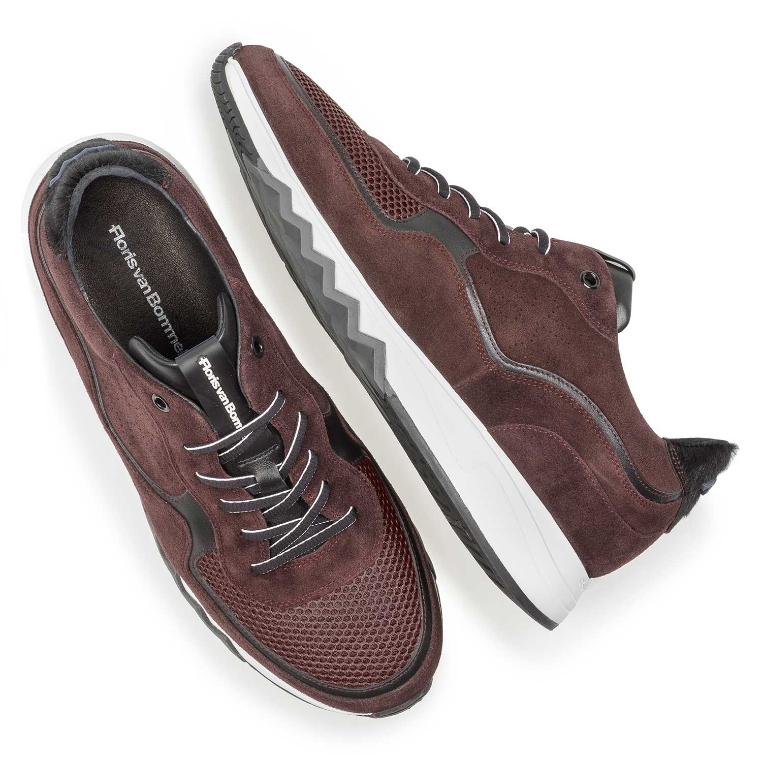 16093/18 - Red suede leather sneaker 16093/18 - Red suede leather sneaker
