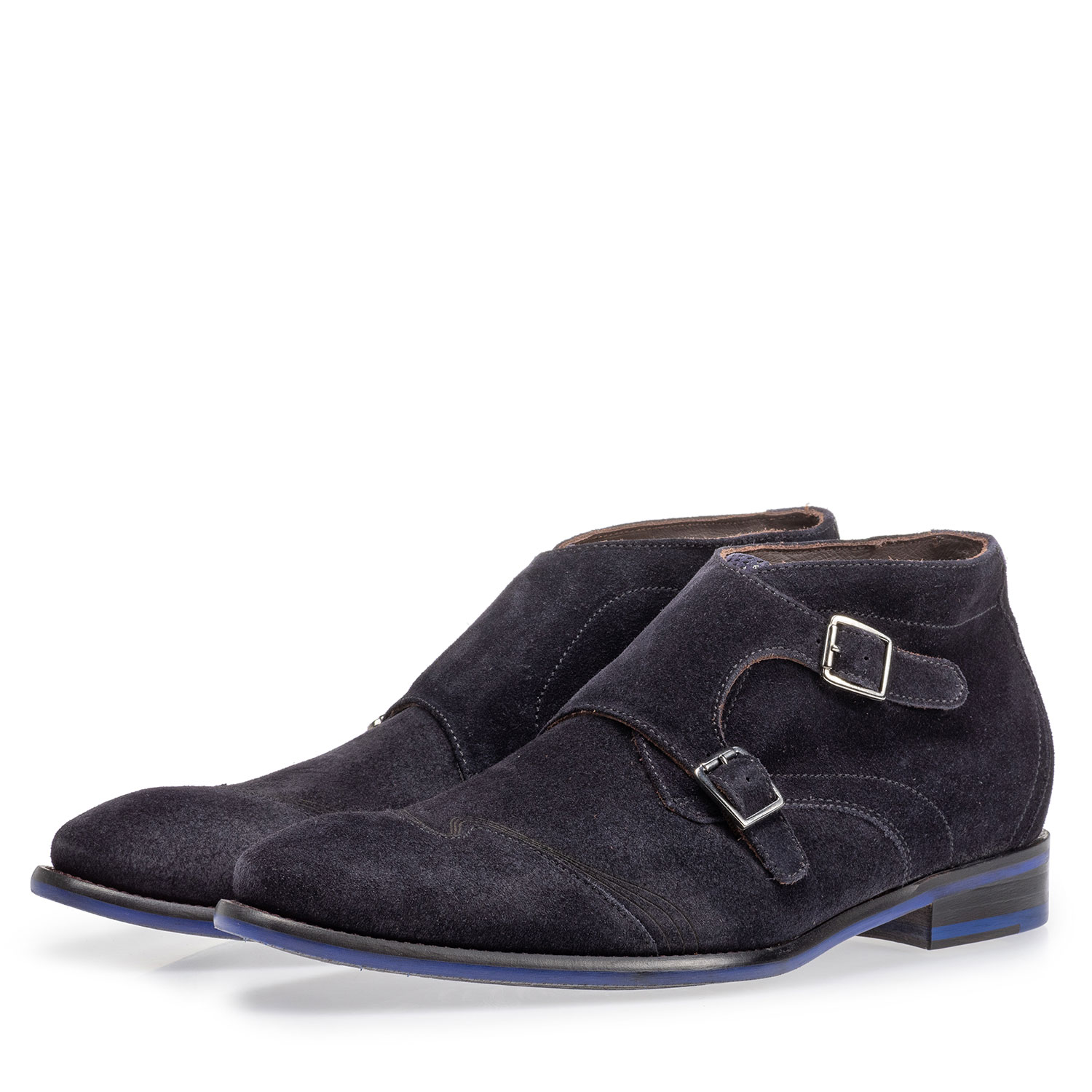 20197/03 - Schnallenschuh blau Wildleder 20197/03 - Schnallenschuh blau Wildleder