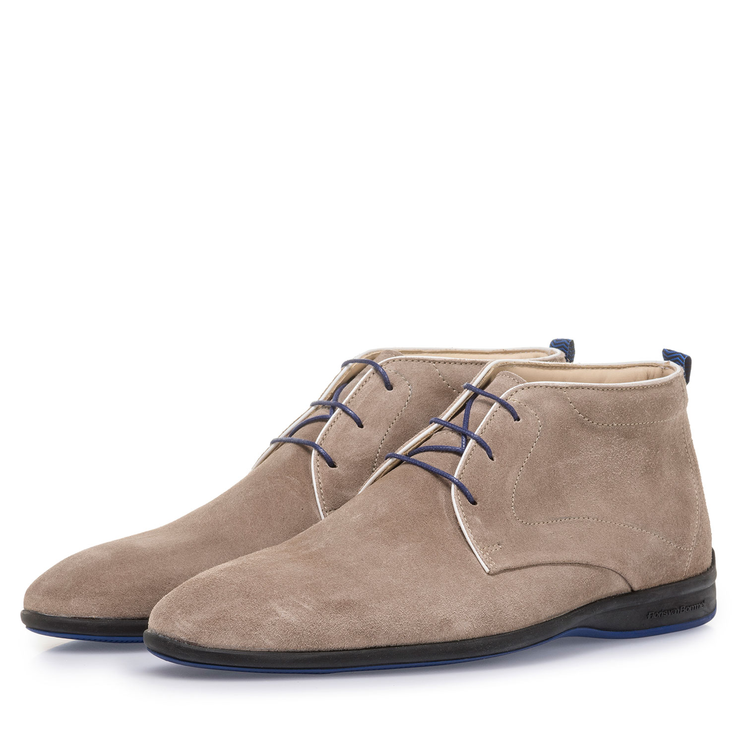 20300/01 - Beigefarbener Wildleder-Schnürstiefel 20300/01 - Beigefarbener Wildleder-Schnürstiefel