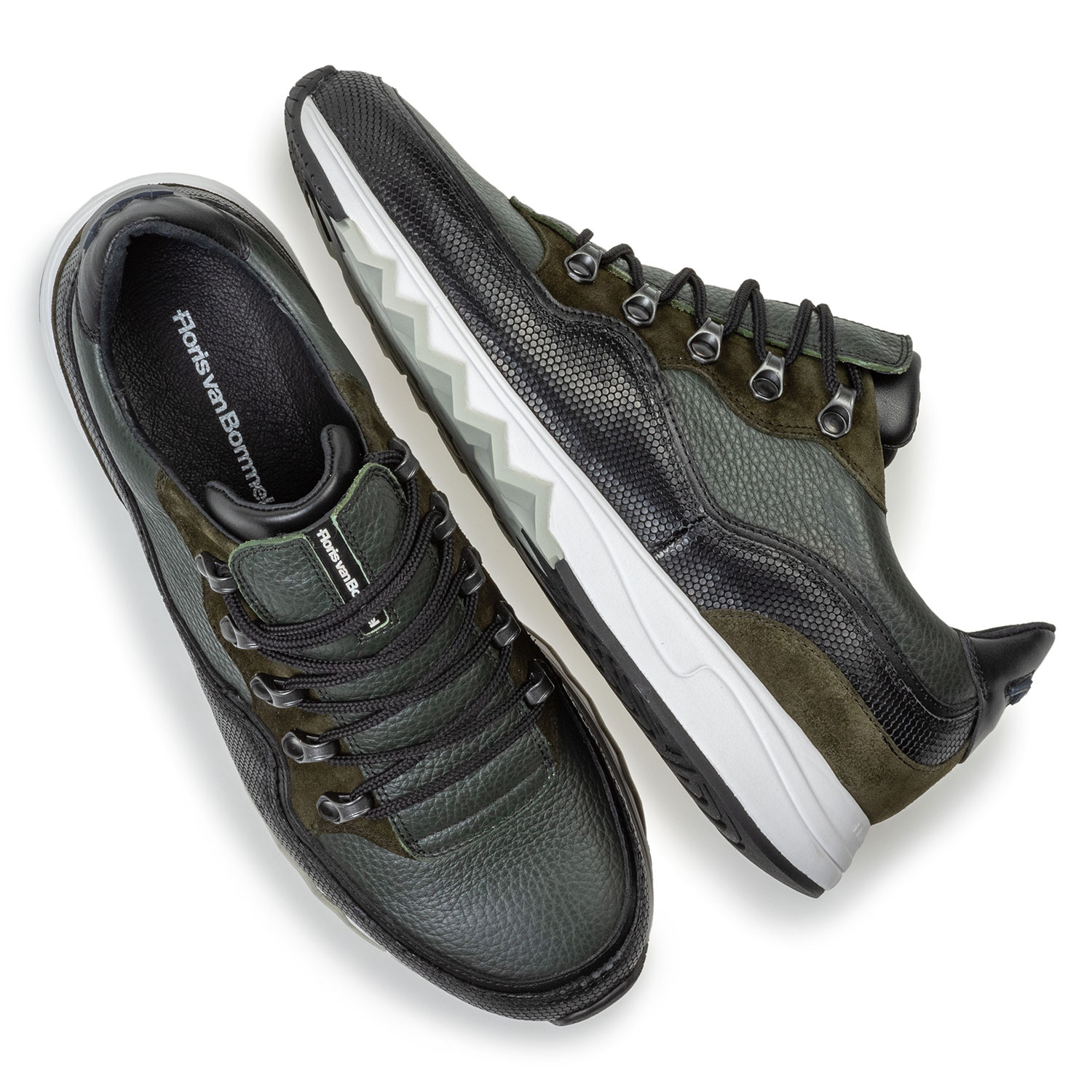 16393/24 - Sneaker leather green 16393/24 - Sneaker leather green