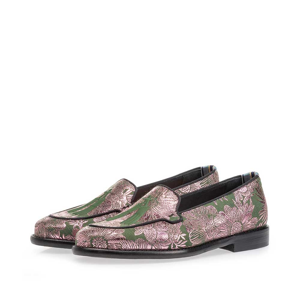 85426/05 - Loafer grün mit Print 85426/05 - Loafer grün mit Print