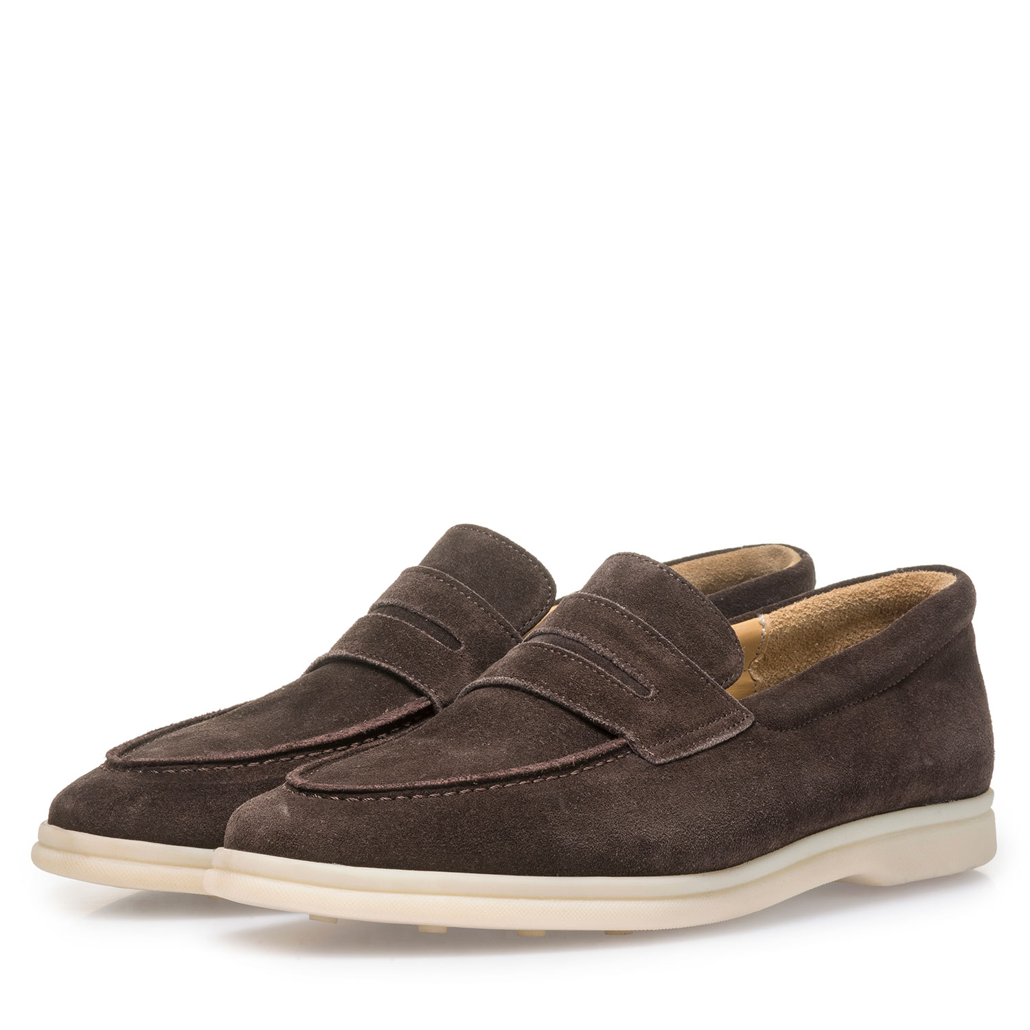11205/00 - Dunkelbrauner Wildleder-Loafer 11205/00 - Dunkelbrauner Wildleder-Loafer