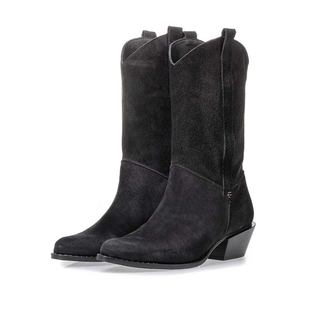 85669/03 - Westernstiefel schwarz Wildleder 85669/03 - Westernstiefel schwarz Wildleder