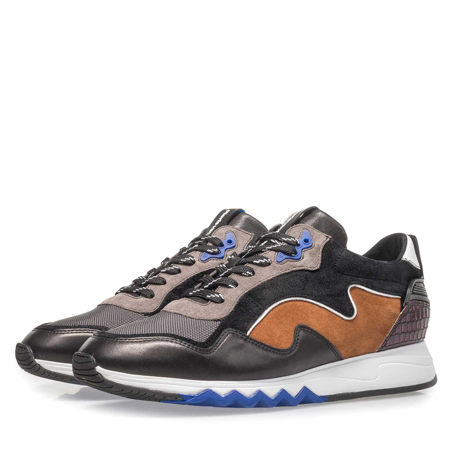 16092/10 - Multi-coloured suede leather sneaker 16092/10 - Multi-coloured suede leather sneaker