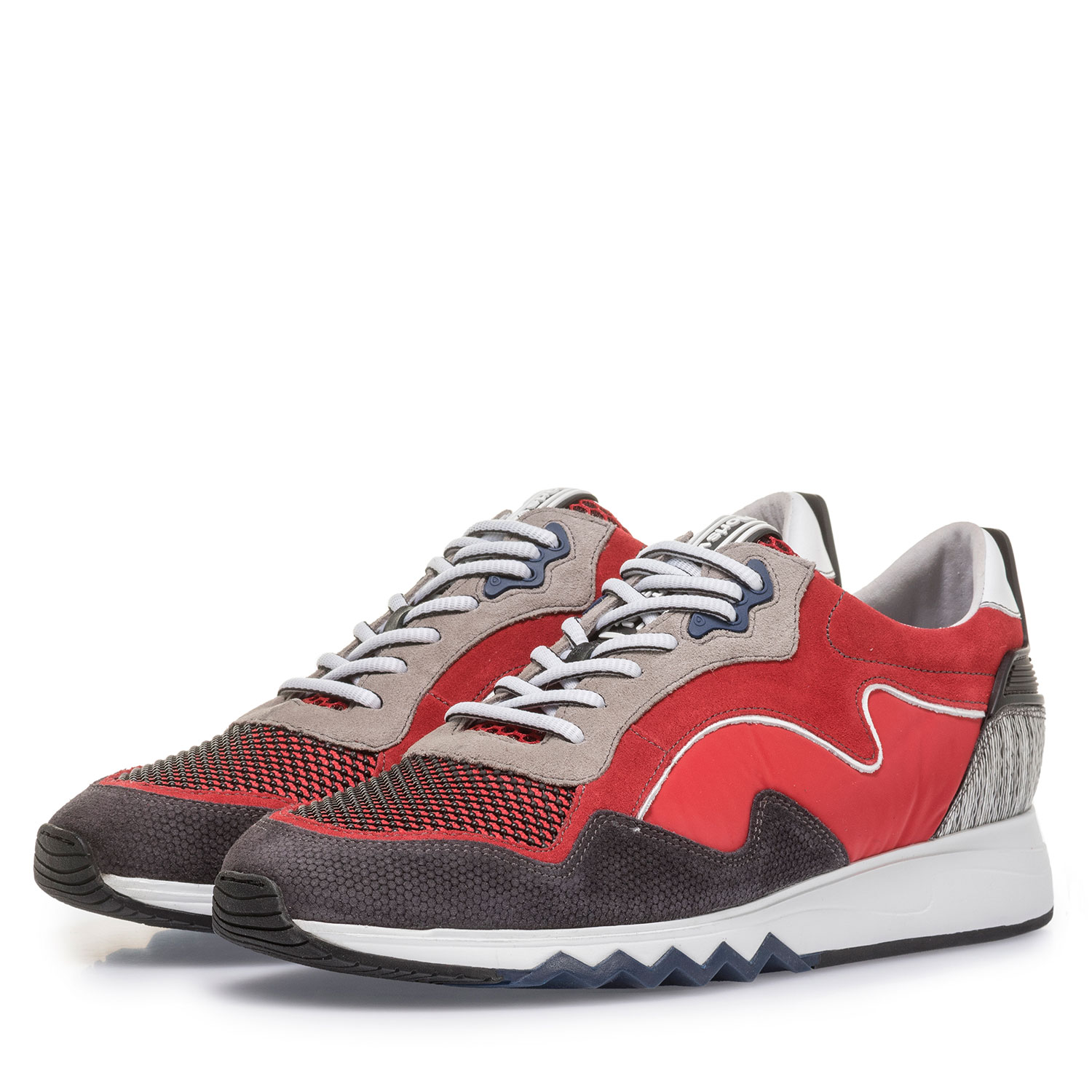 16092/16 - Red suede leather sneaker 16092/16 - Red suede leather sneaker