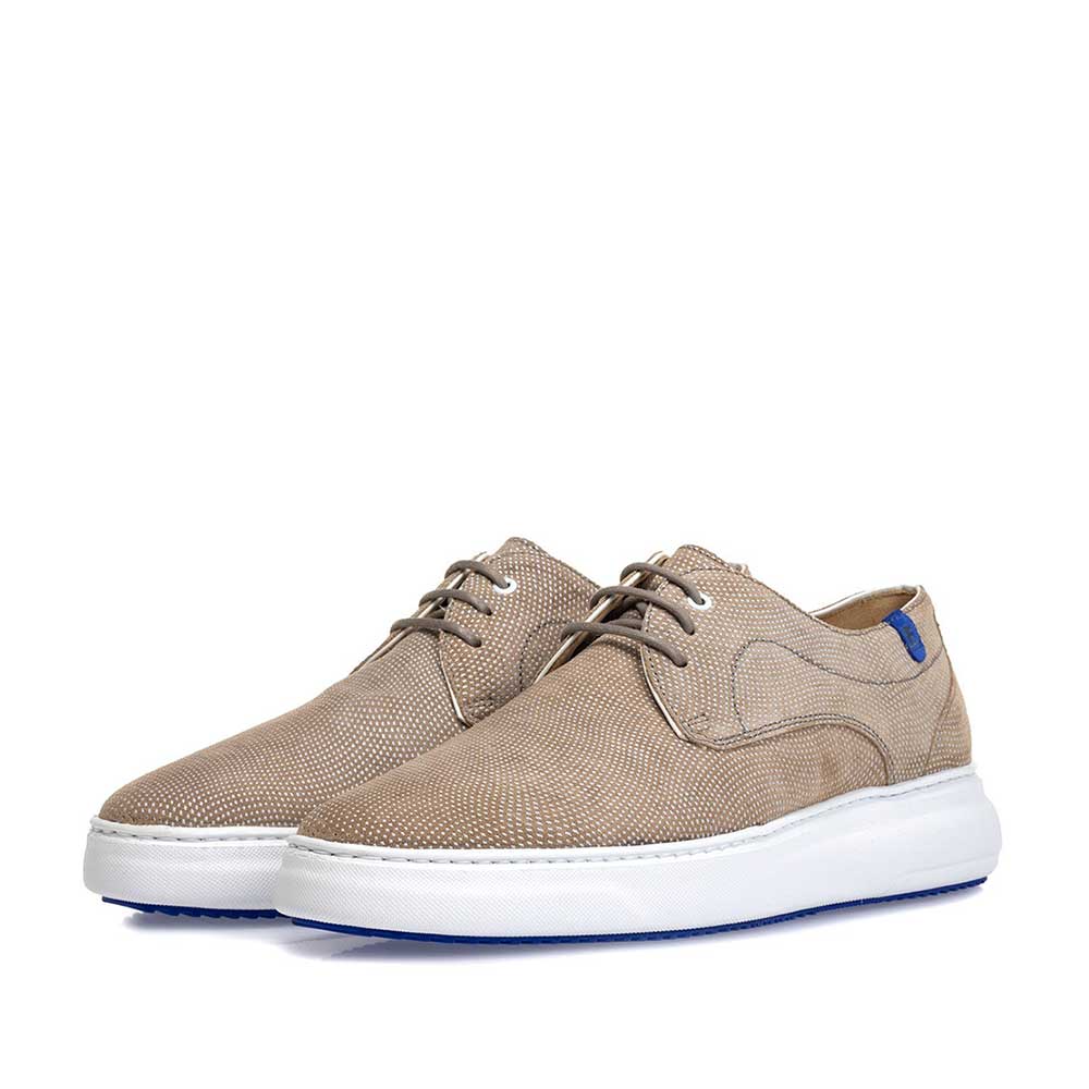 18400/15 - Sneaker printed suede leather sand-coloured 18400/15 - Sneaker printed suede leather sand-coloured