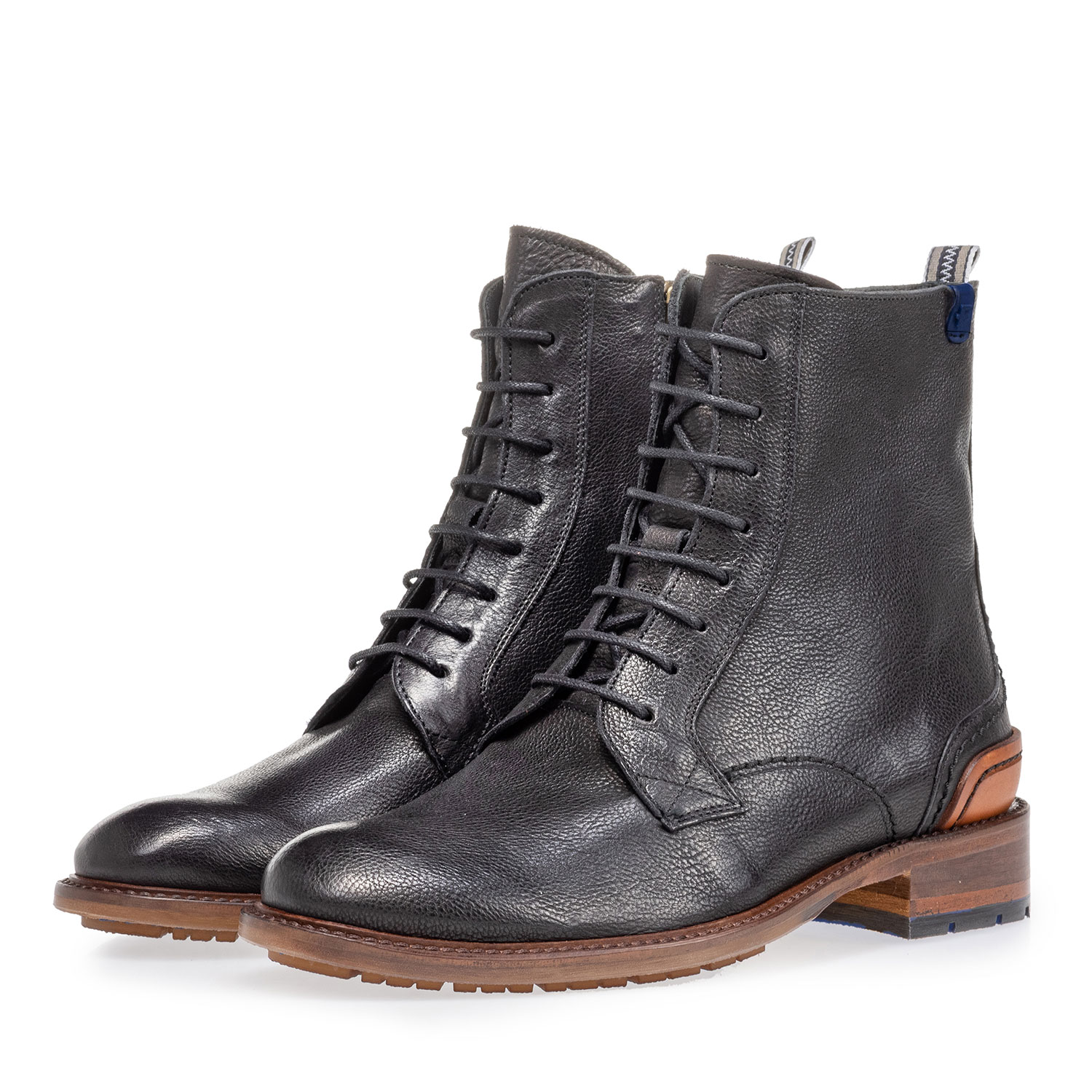 85644/00 - Schnürstiefel schwarz Kalbsleder 85644/00 - Schnürstiefel schwarz Kalbsleder