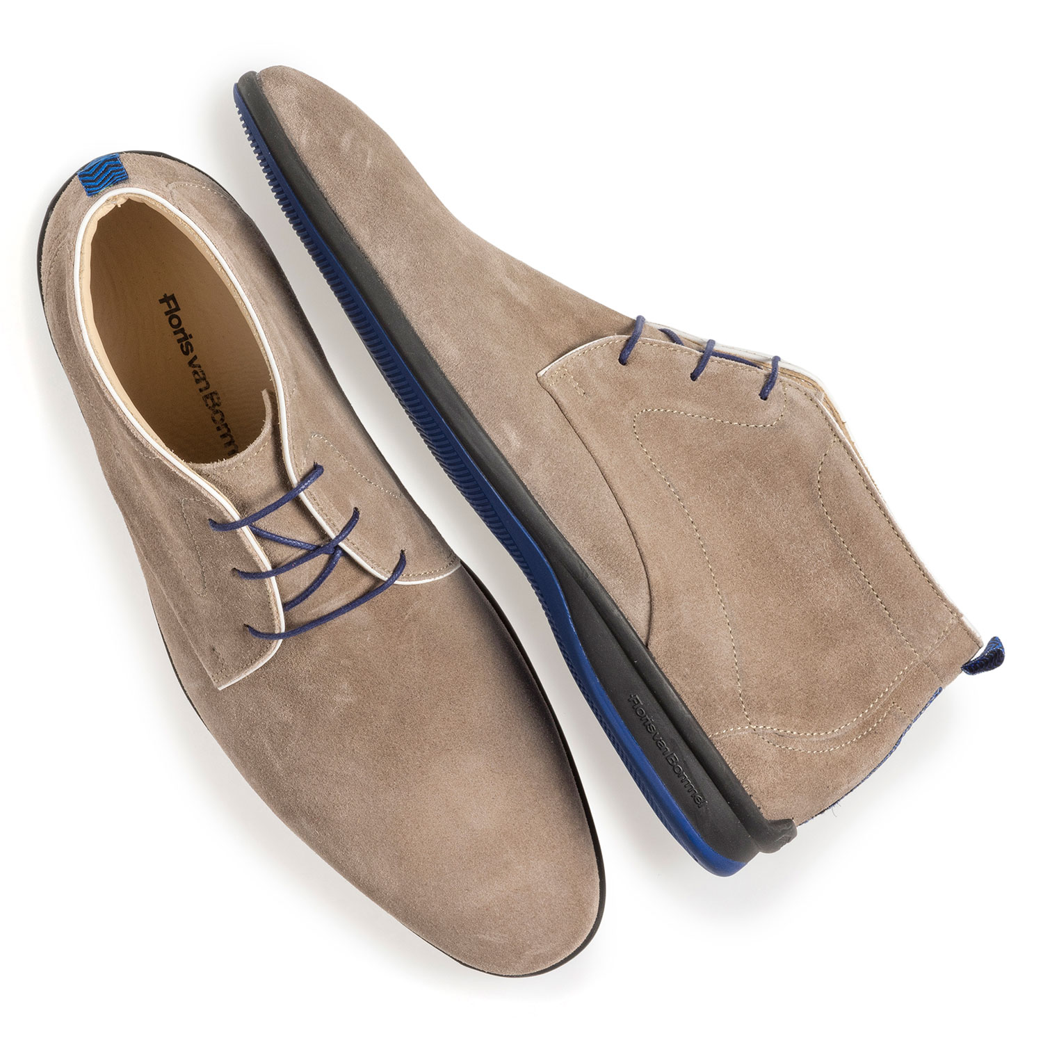 20300/01 - Beigefarbener Wildleder-Schnürstiefel 20300/01 - Beigefarbener Wildleder-Schnürstiefel