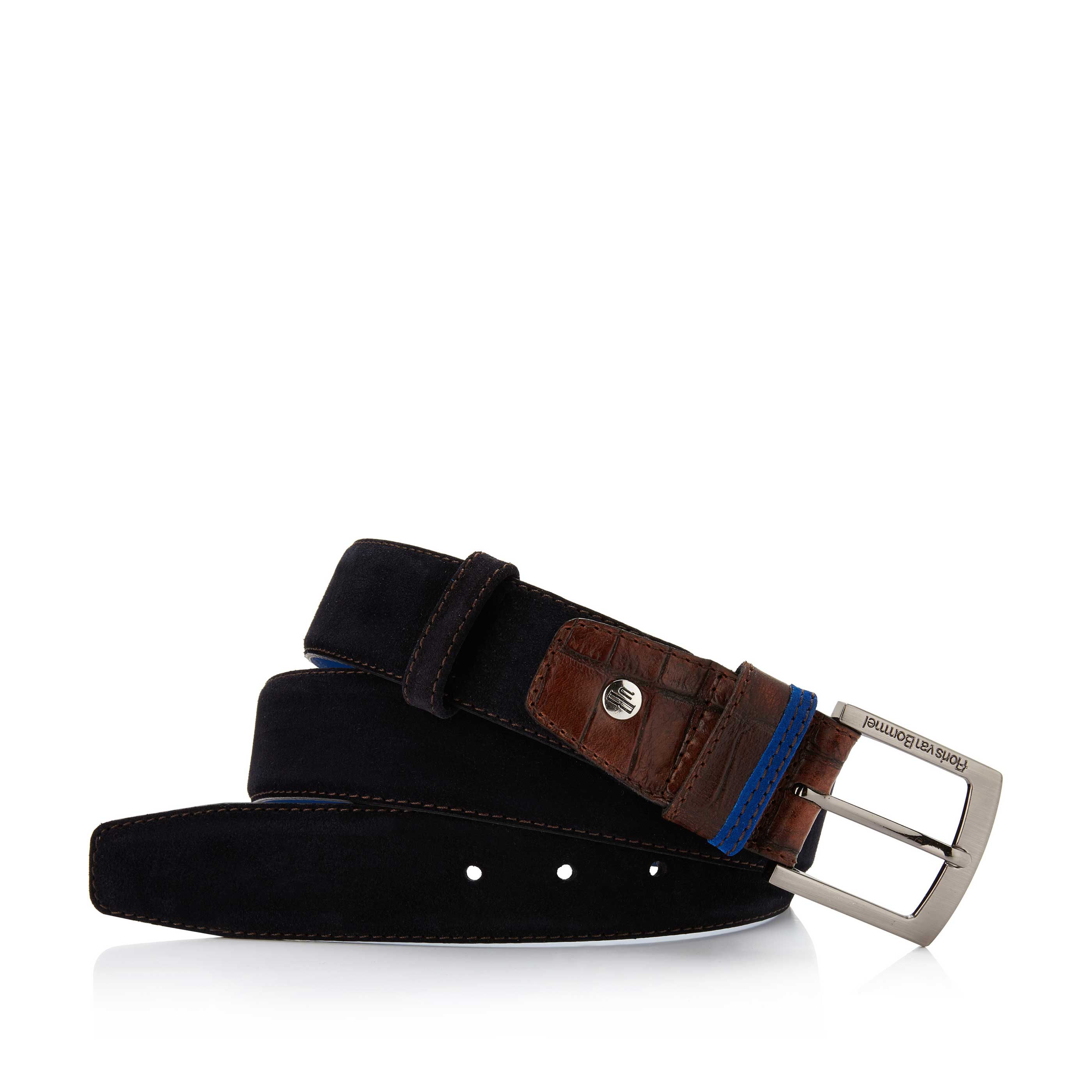 75004/06 - Dark blue suede belt 75004/06 - Dark blue suede belt