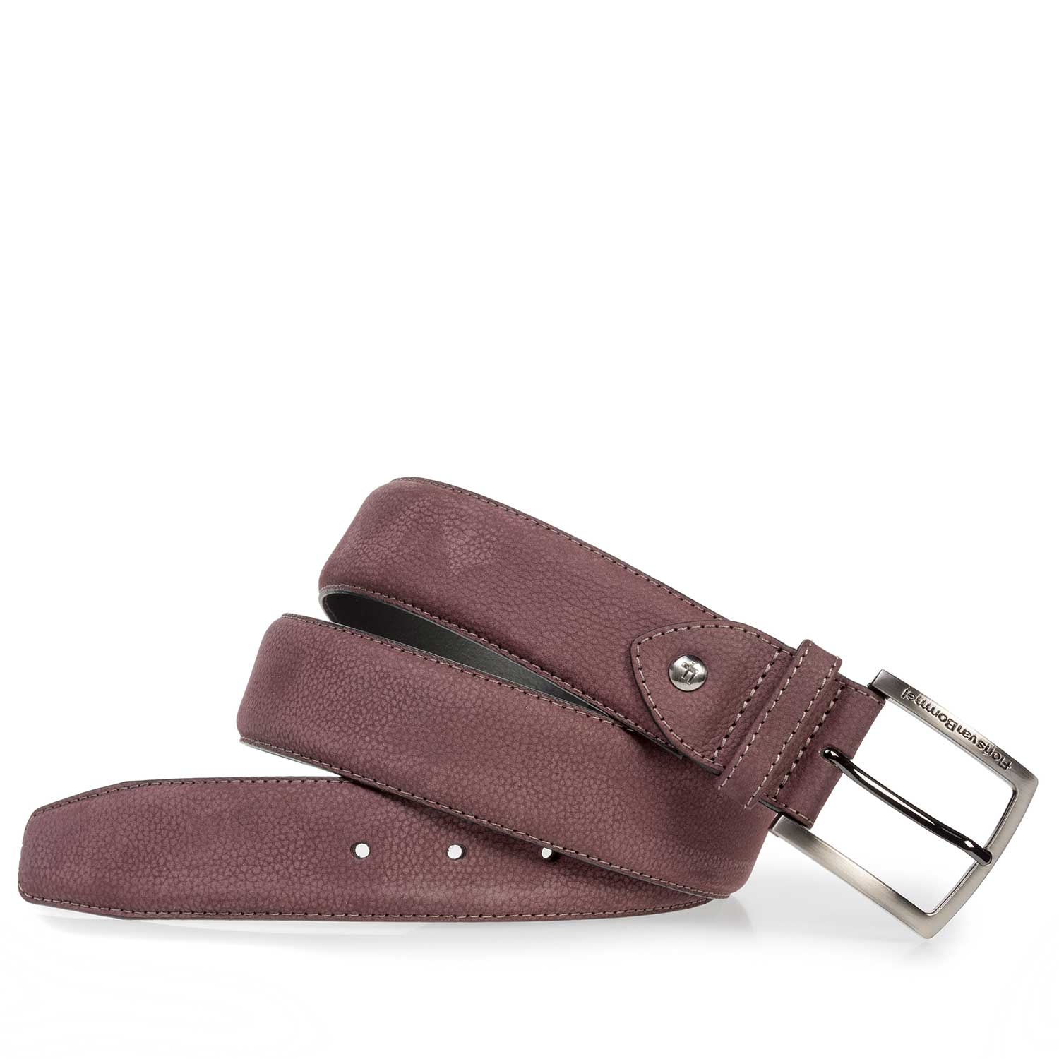 75202/30 - Red printed nubuck leather belt 75202/30 - Red printed nubuck leather belt