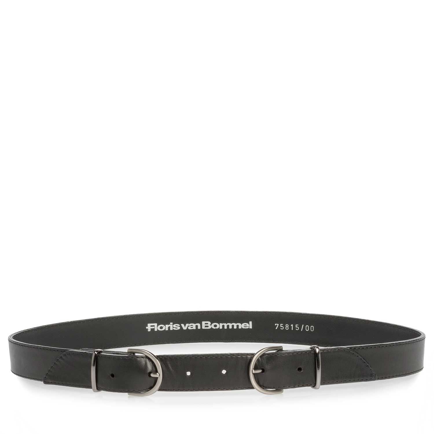 75815/00 - Black calf leather belt 75815/00 - Black calf leather belt