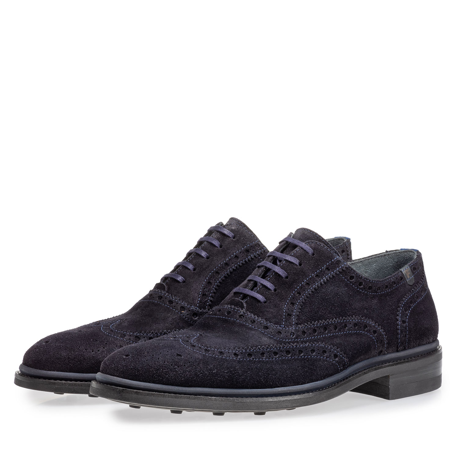 19172/01 - Brogue Wildleder dunkelblau 19172/01 - Brogue Wildleder dunkelblau