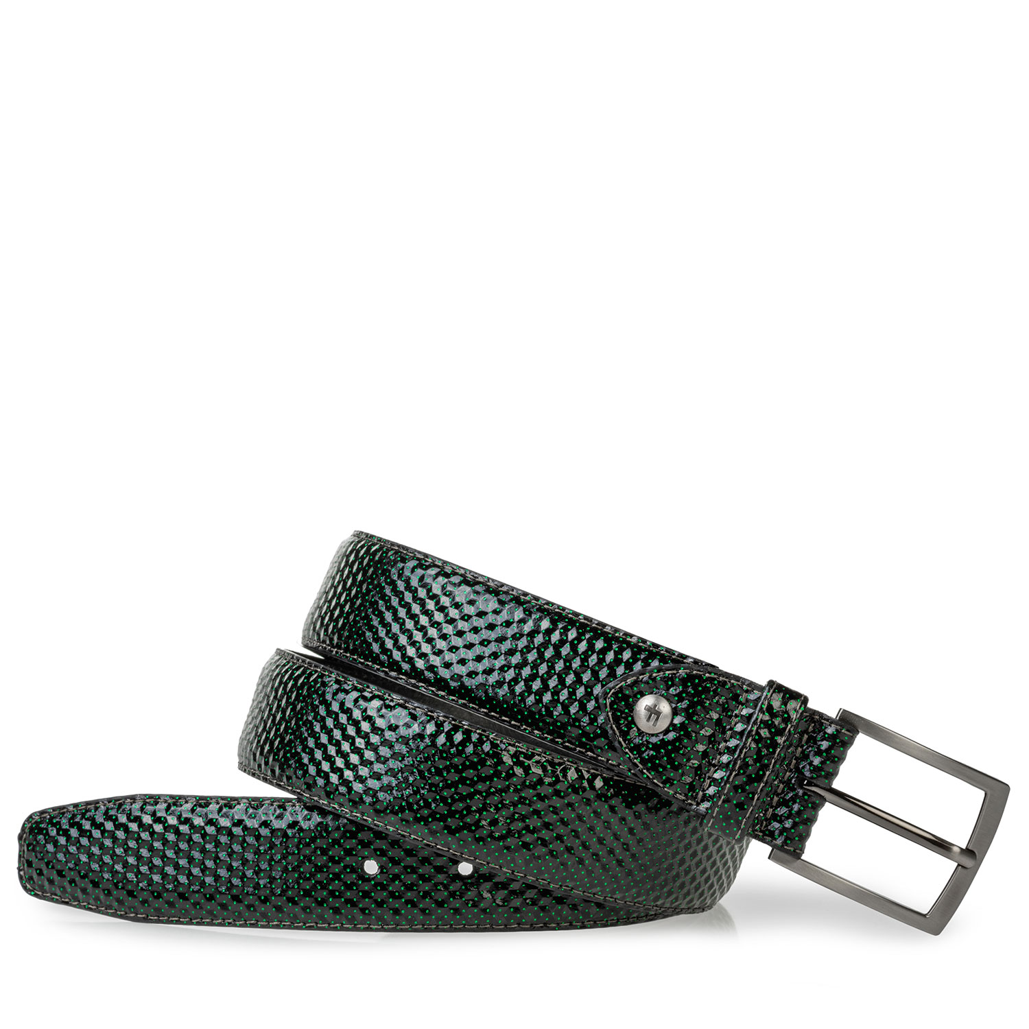 75205/43 - Belt printed leather green 75205/43 - Belt printed leather green