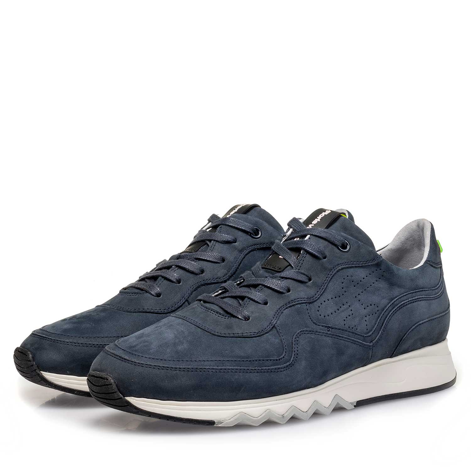 16093/01 - Blauer Nubukleder-Sneaker 16093/01 - Blauer Nubukleder-Sneaker