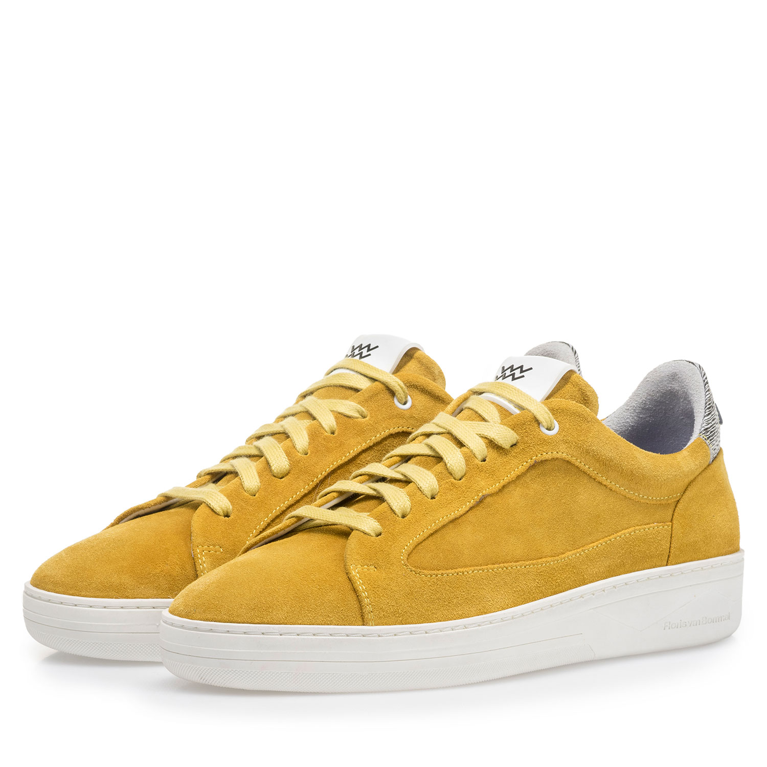 13265/02 - Yellow suede leather sneaker 13265/02 - Yellow suede leather sneaker