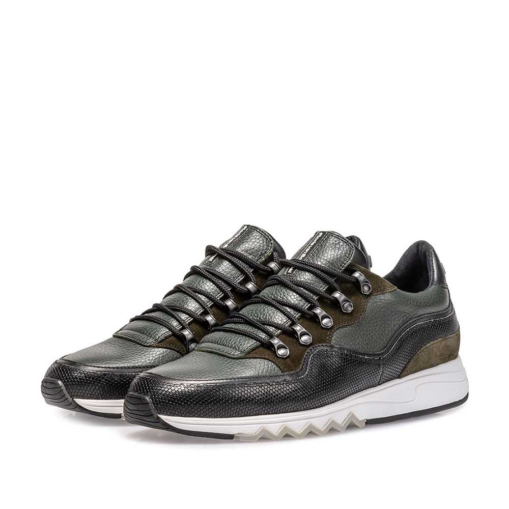 16393/24 - Sneaker leather green 16393/24 - Sneaker leather green