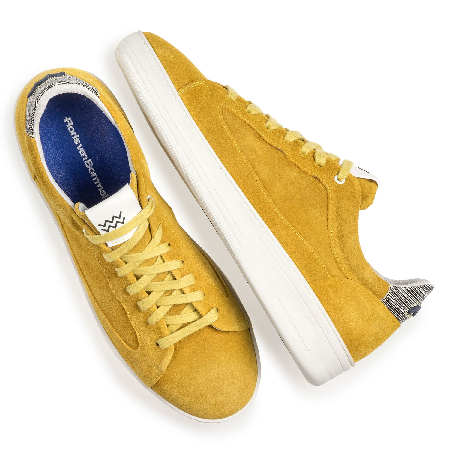 13265/02 - Yellow suede leather sneaker 13265/02 - Yellow suede leather sneaker