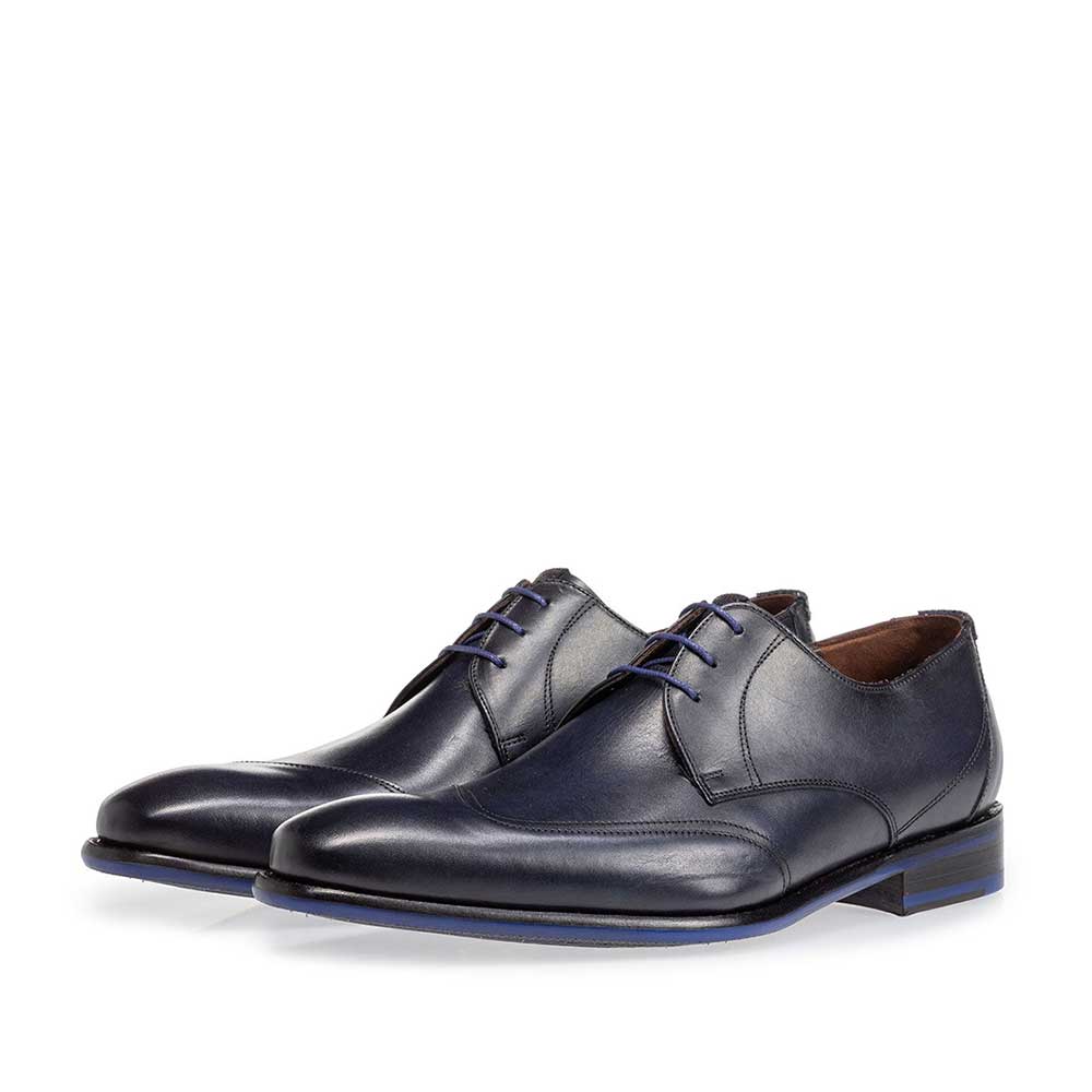 18133/02 - Lace shoe dark blue calf leather 18133/02 - Lace shoe dark blue calf leather
