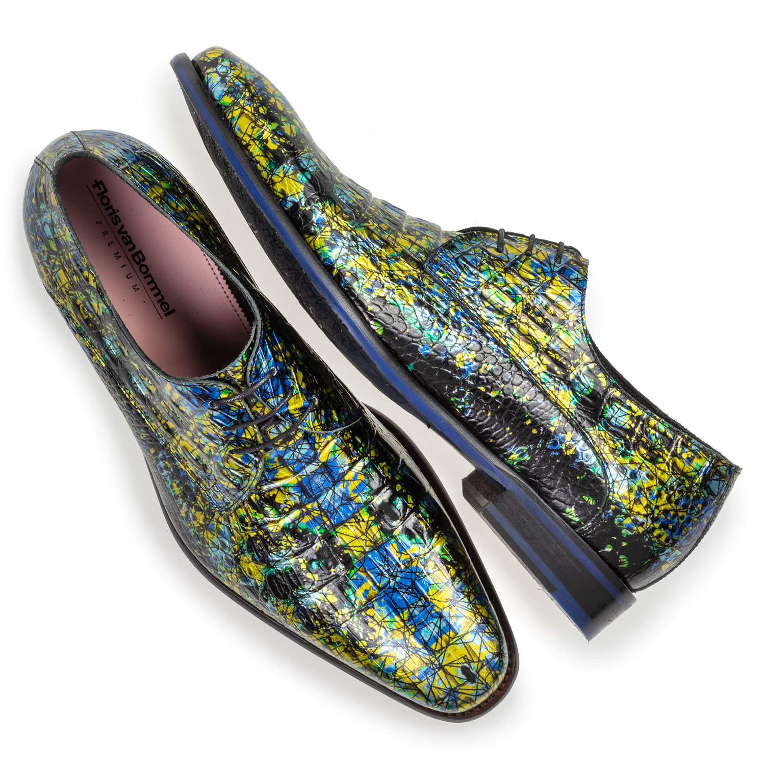 18102/06 - Schnürschuh mit Print gelb 18102/06 - Schnürschuh mit Print gelb