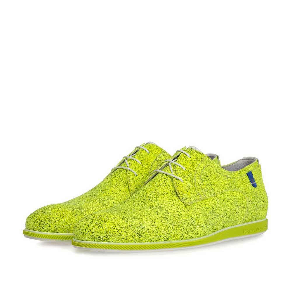 18126/00 - Lace shoe suede leather yellow 18126/00 - Lace shoe suede leather yellow
