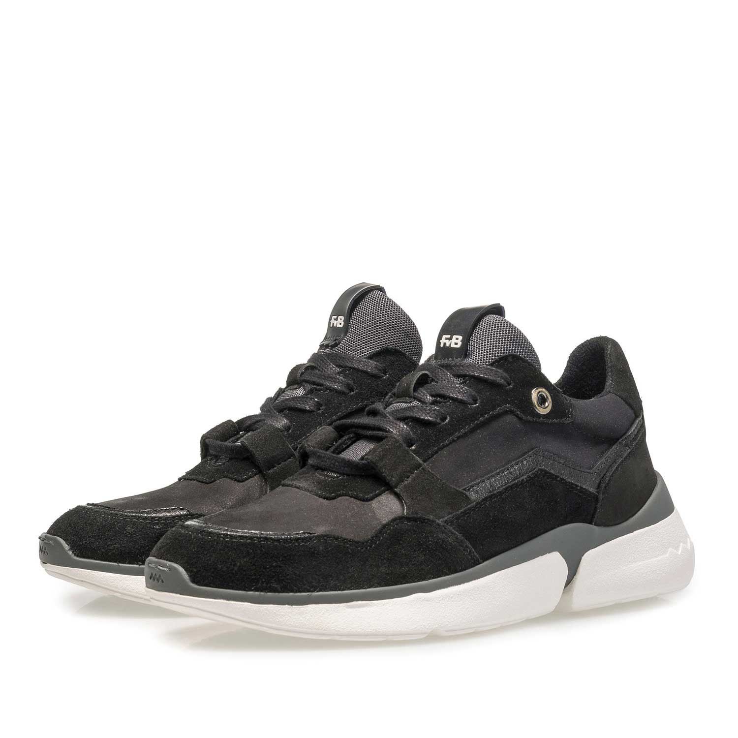 85291/04 - Black suede leather sneaker 85291/04 - Black suede leather sneaker