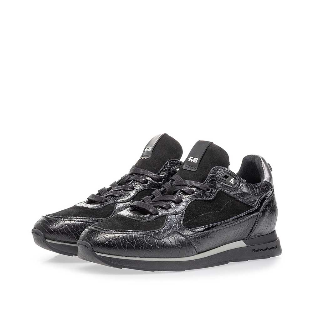 85312/02 - Sneaker black leather 85312/02 - Sneaker black leather