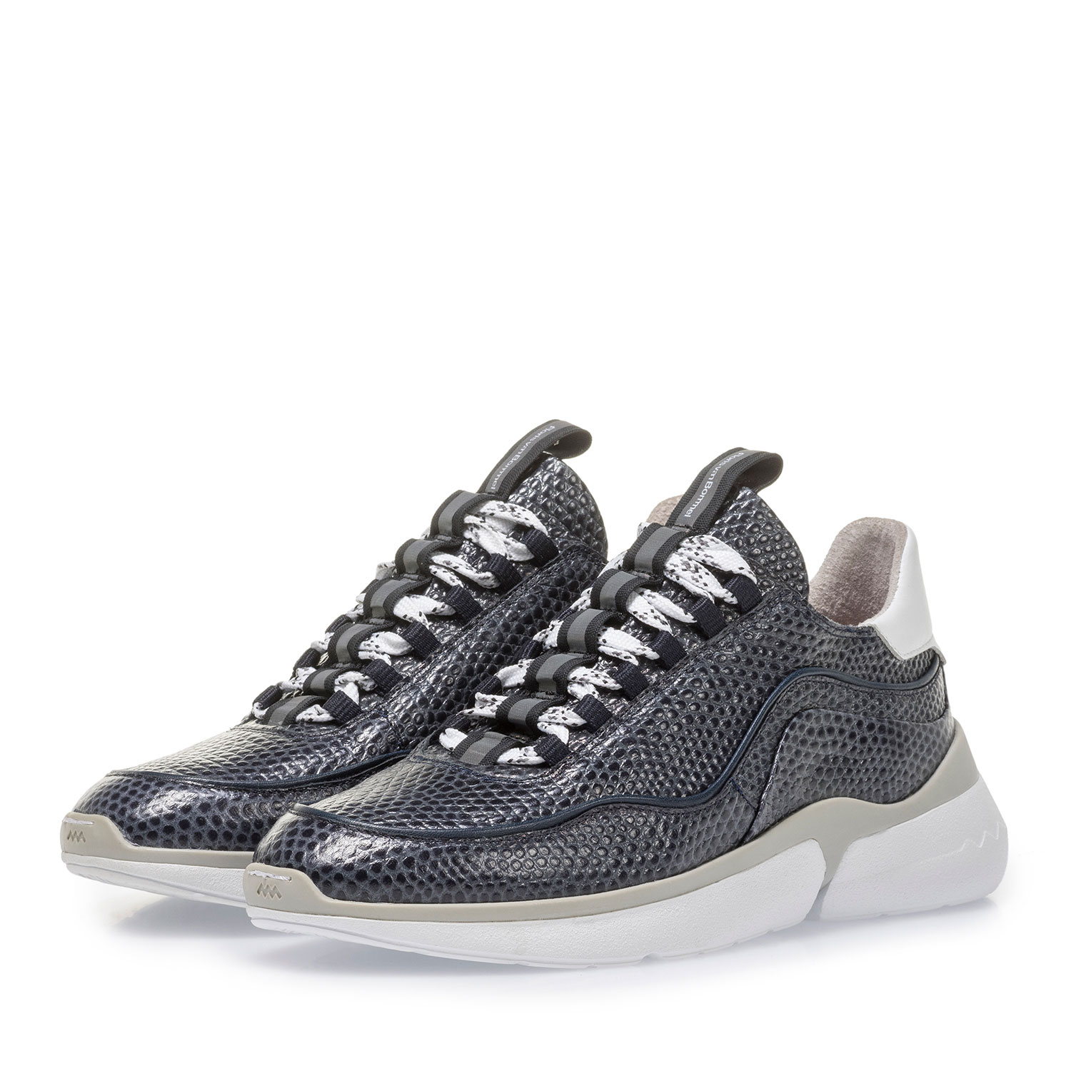 85303/02 - Dark blue sneaker with black print 85303/02 - Dark blue sneaker with black print