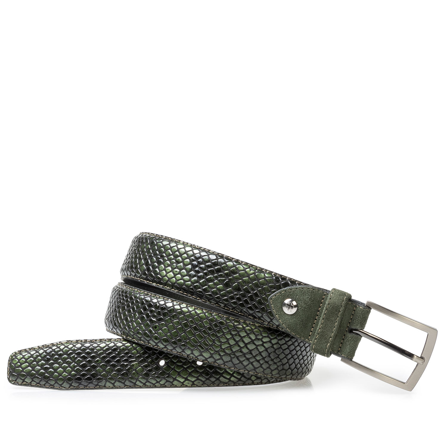 75212/02 - Green printed patent leather belt 75212/02 - Green printed patent leather belt