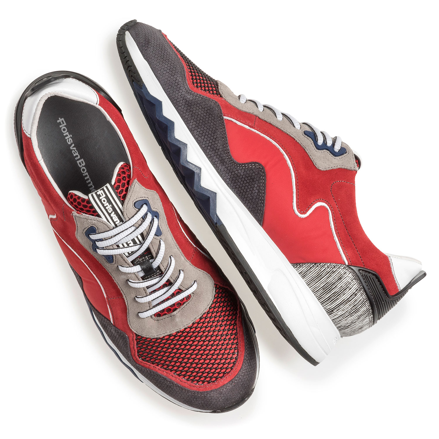 16092/16 - Red suede leather sneaker 16092/16 - Red suede leather sneaker