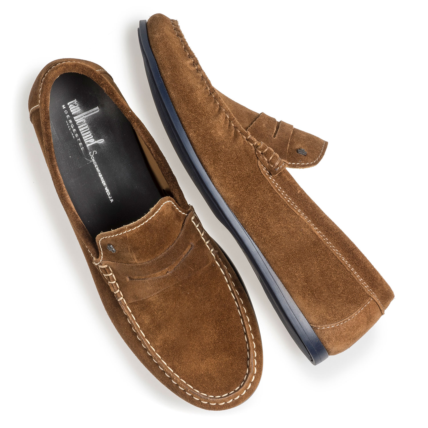 15038/02 - Brown suede leather loafer 15038/02 - Brown suede leather loafer