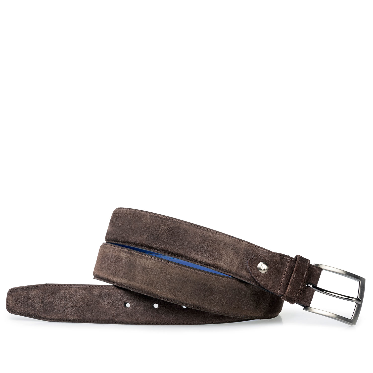 75200/41 - Dark brown suede leather belt 75200/41 - Dark brown suede leather belt