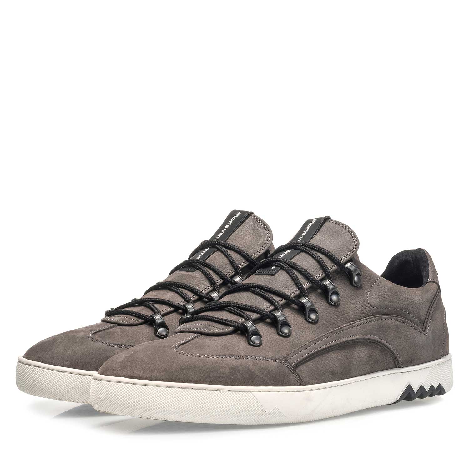 16464/02 - Dunkelgrauer Nubukleder-Schnürschuh 16464/02 - Dunkelgrauer Nubukleder-Schnürschuh