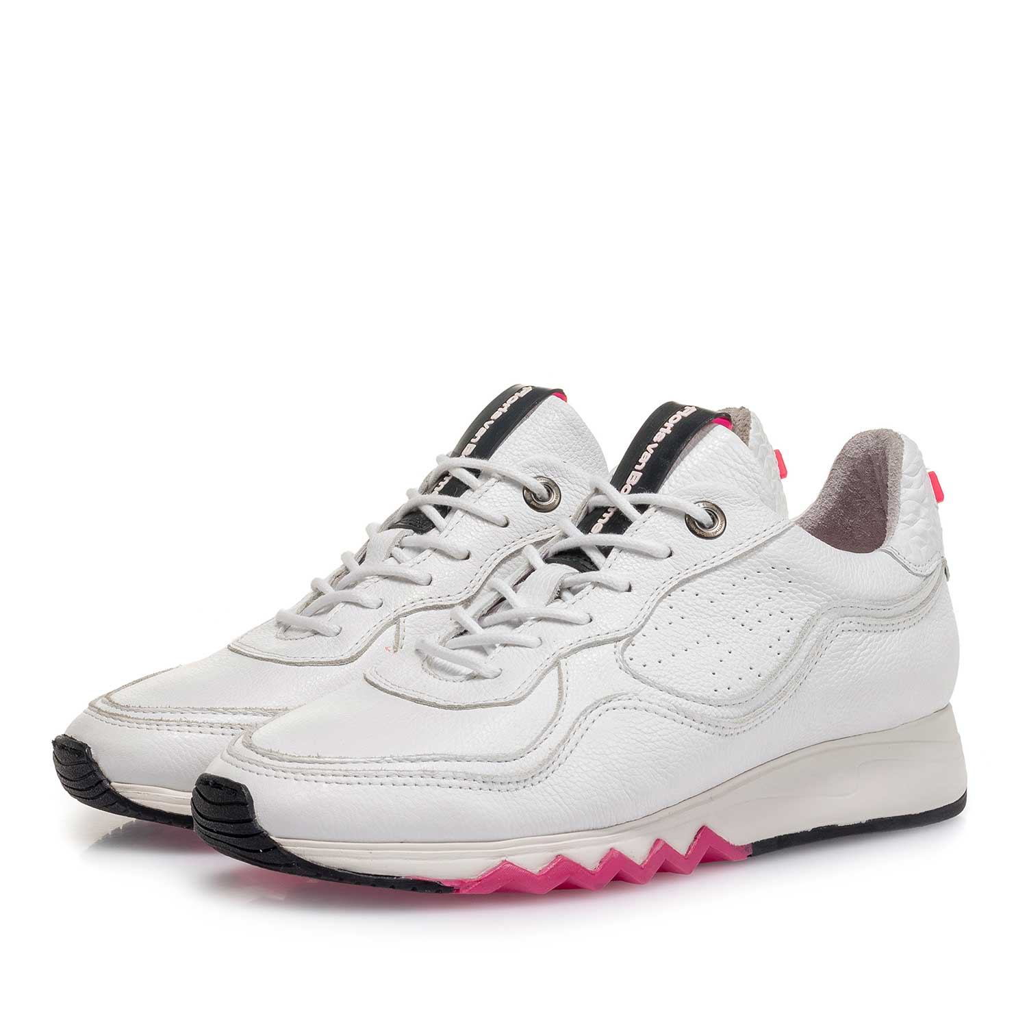 85265/01 - White structured calf leather sneaker 85265/01 - White structured calf leather sneaker