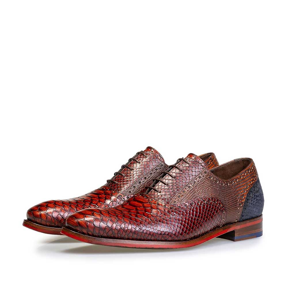 19104/16 - Dunkler, cognacfarbener Schnürschuh 19104/16 - Dunkler, cognacfarbener Schnürschuh