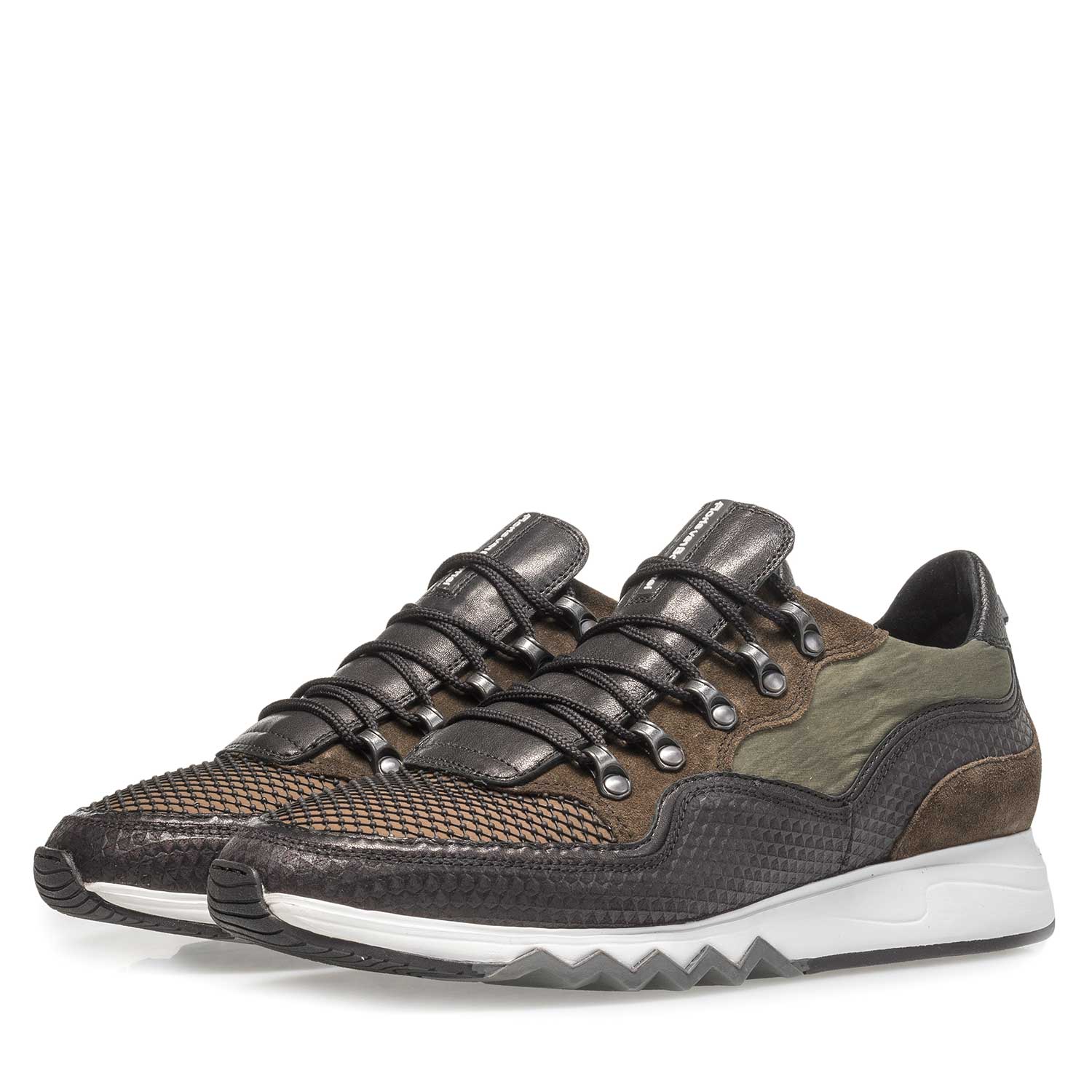 16393/00 - Grüner Leder-Sneaker 16393/00 - Grüner Leder-Sneaker