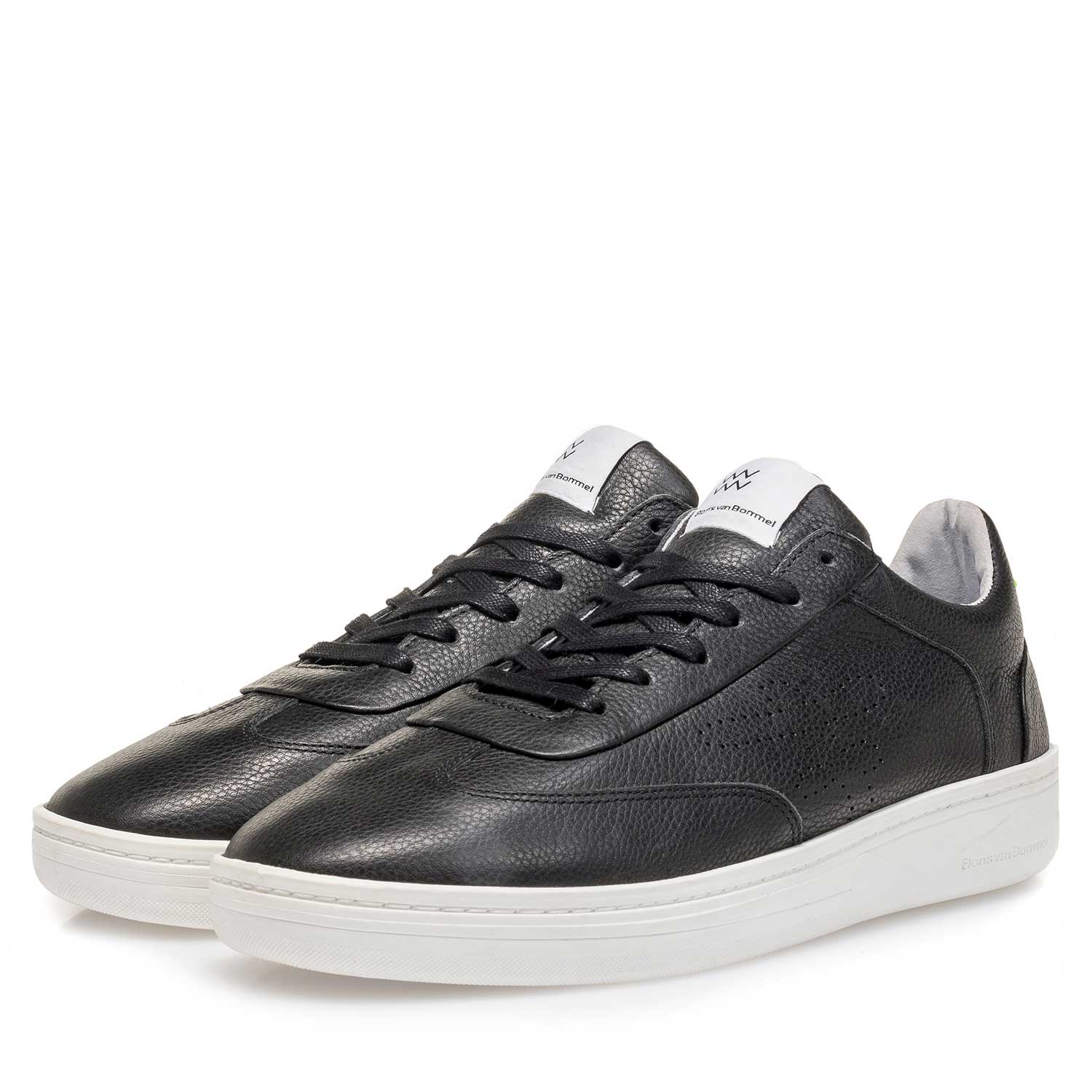 16255/04 - Schwarzer Leder-Sneaker 16255/04 - Schwarzer Leder-Sneaker