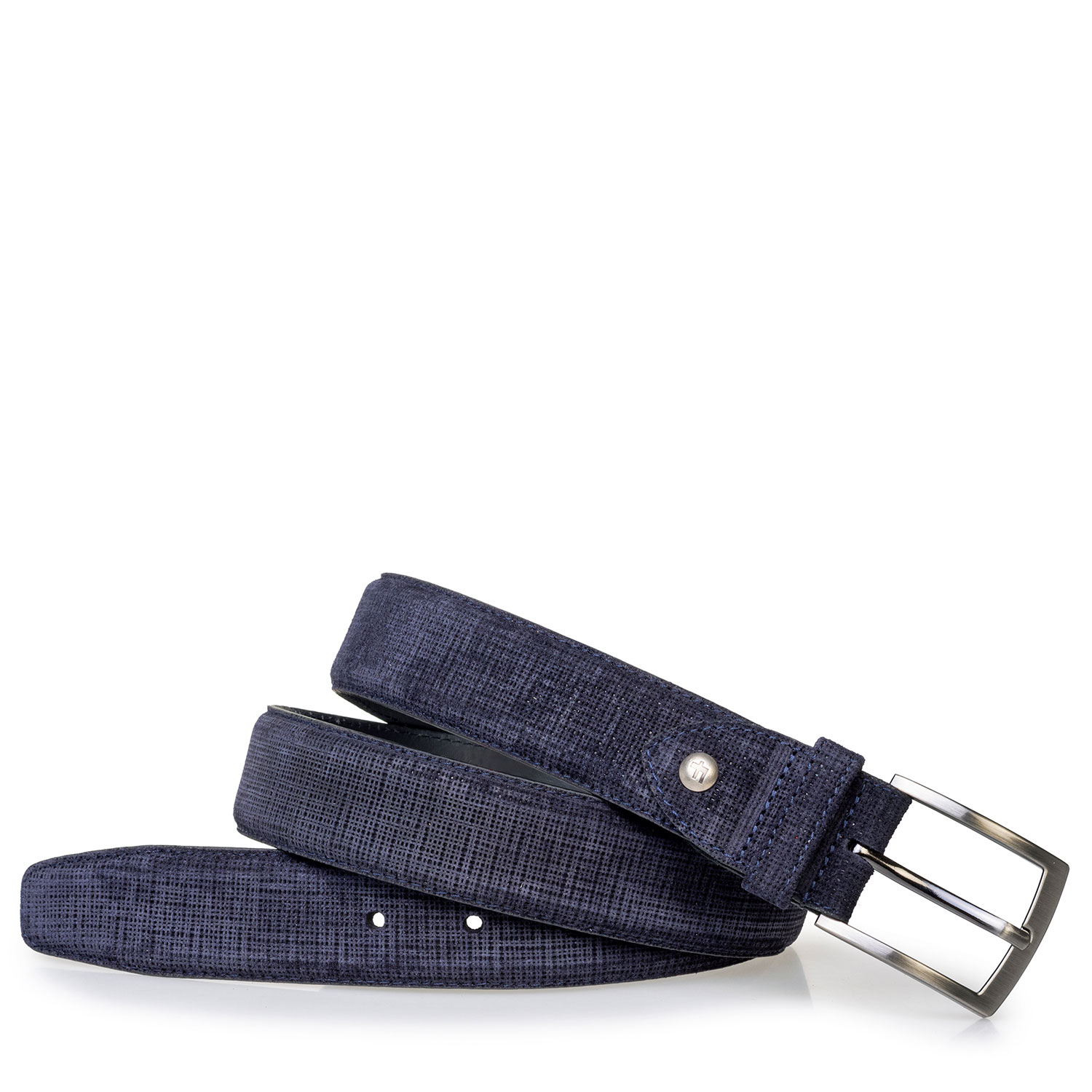 75203/96 - Gürtel mit Print Wildleder Blau 75203/96 - Gürtel mit Print Wildleder Blau