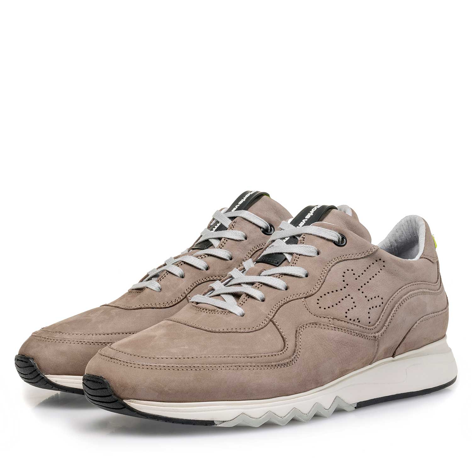 16093/06 - Taupe-coloured nubuck leather sneaker 16093/06 - Taupe-coloured nubuck leather sneaker