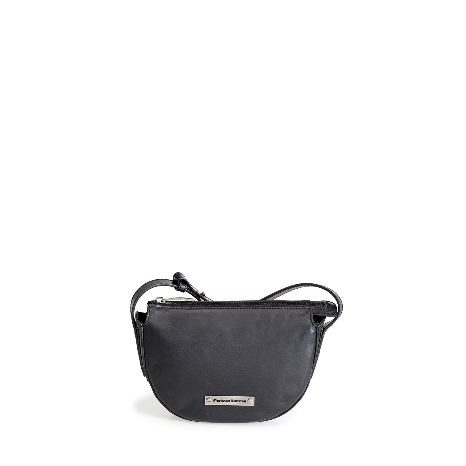 89013/00 - Schwarze Leder-Crossbody-Tasche 89013/00 - Schwarze Leder-Crossbody-Tasche